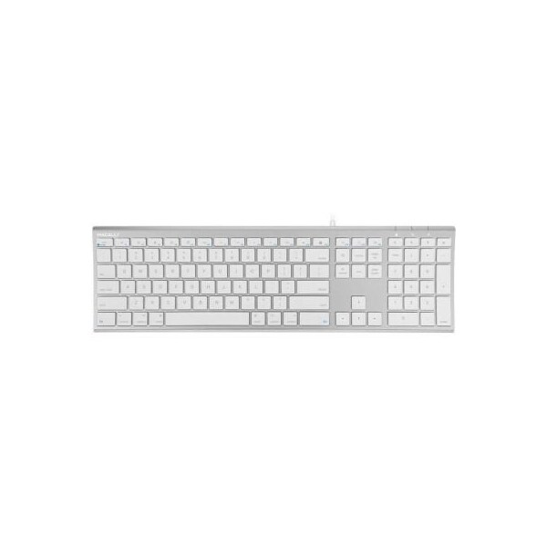 Securityman Macally Aluminum Ultra Slim USB Wired Keyboard for Mac & PC ACEKEYA - main